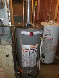 Hot water tank replacement $1350 includes installation 