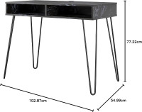 BLACK MARBEL OFFICE DESK