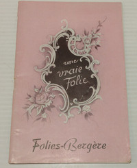 Vintage Folies-Bergere program