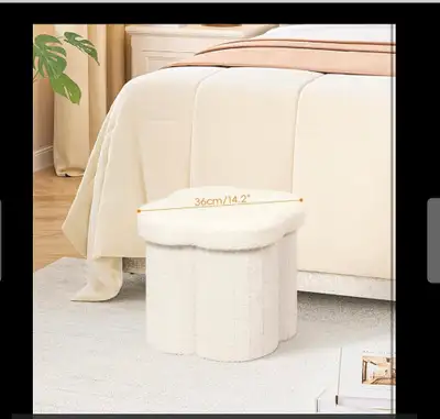 Small Shaped ottoman with storage, View more