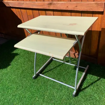 Wood Desk Computer Desk Two Tier Table Art Desk Furniture, View more