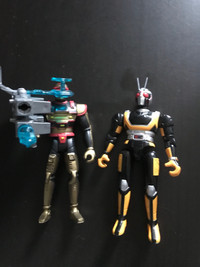 Masked rider and VR trooper action figure $15both! 90s action