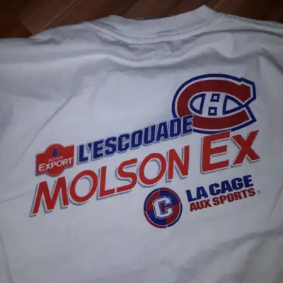 (5) Vintage XL  Molson X Tshirt  $20 and up, View more