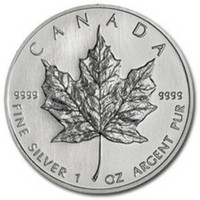 Lot 10 pieces en argent/silver maple leaf coins 1 oz .9999