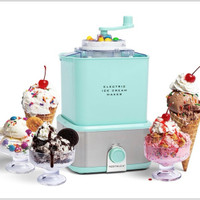 New in box Nostalgia Ice Cream Maker with Candy Crusher