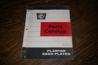 Cockshutt Planter Seed Plates Parts Catalog April 1969
