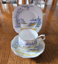 Royal Albert Rosedale Tea Cup, Saucer And Plate Trio