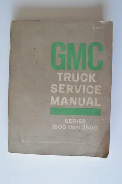 GMC Truck Service Manual 1969 Series 1500-3500