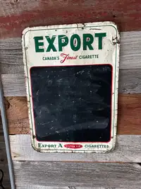 Vintage 1950’s EXPORT A Chalkboard Sign