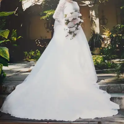 Long-Sleeve Wedding Dress, View more