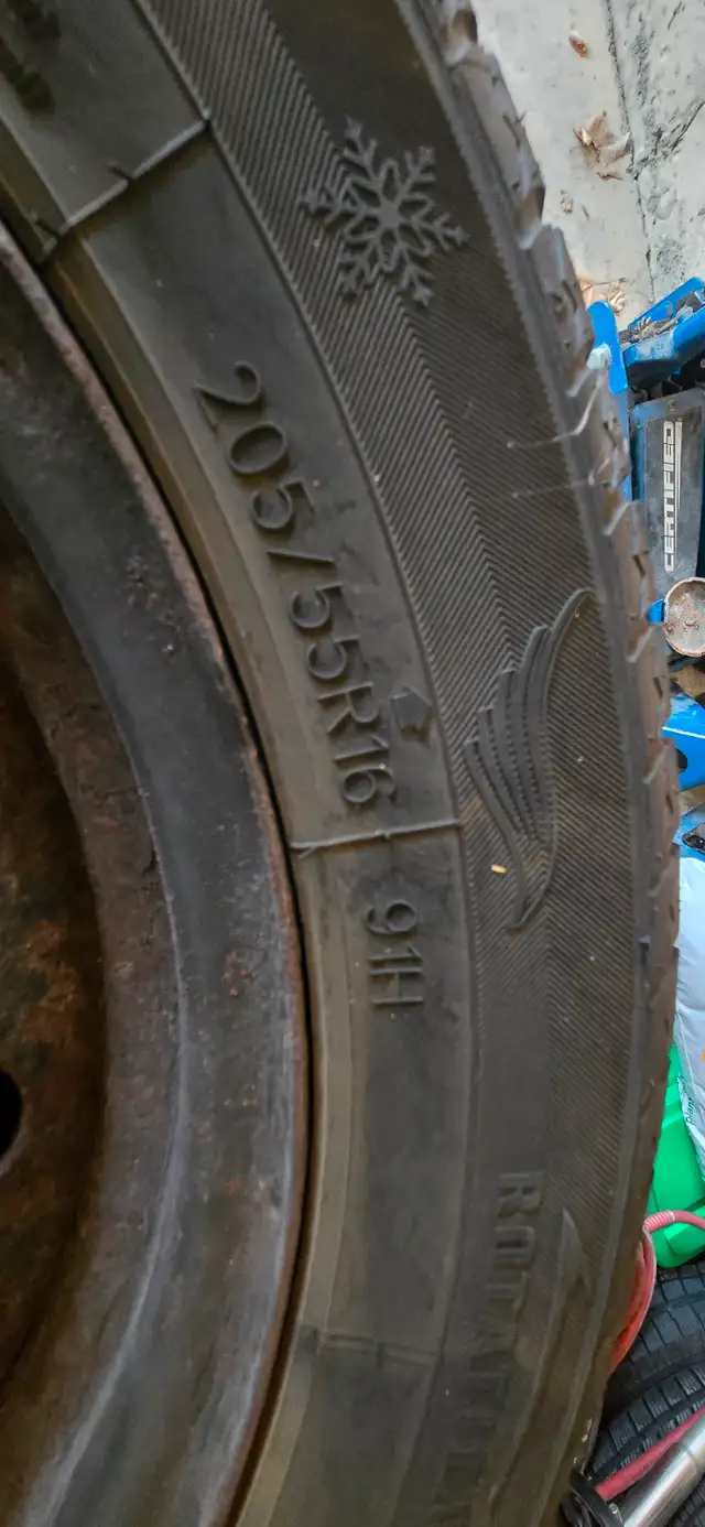 used winter tires on steel rims in Tires & Rims in Mississauga / Peel Region - Image 3