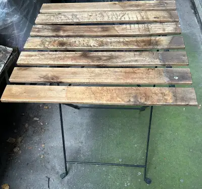 Iron & Wood Table for Sale, View more
