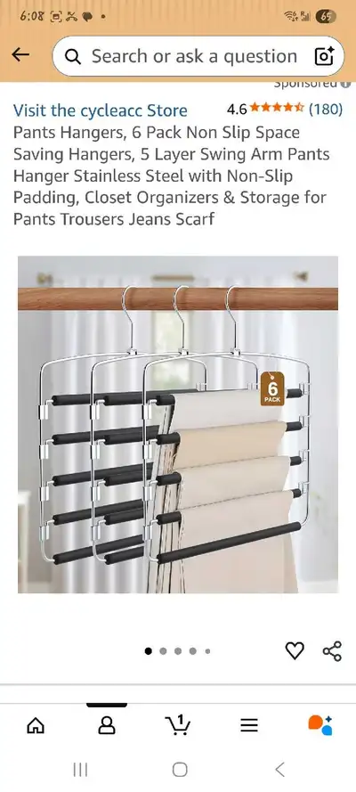 3 PACK Pants Hanger, View more