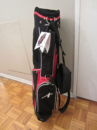 NEW Red and Black Golf Bag with stand / Sac de golf
