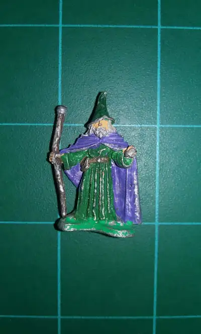 Vintage AD&D Metal Miniature 03-040 Max Mentalus The Wizard, View more