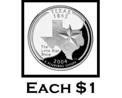 Clearing out the drawers. Anyone collecting these? +++ SEVEN (7) Remaining STATE / PARK Quarters (25...