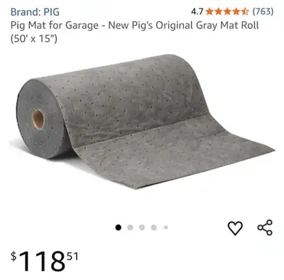 One for 70 Two for 120 This Pig Mat is perfect for keeping your garage floor clean and dry, designed...