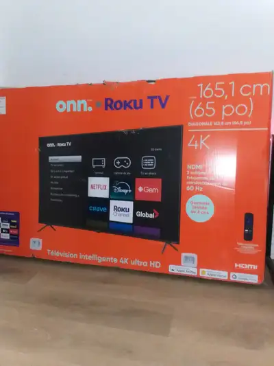 65" 4K ONN ROKI TV, View more