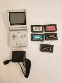 Nintendo Game Boy Advance Sp Silver GBA Console