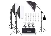 MOUNTDOG Photography Softbox Lighting Kit 5500K
