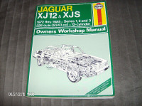 Jacquar XJ12-XJS , livre de réparation Haynes 1972-1985
