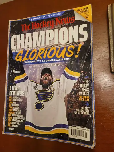 THE HOCKEY NEWS MAGAZINE ST LOUIS BLUES 2019 CHAMPIONS, View more