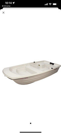 9.4 foot row boat with electric motor and battery