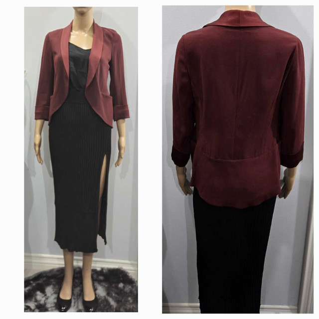 Wilfred Black Open Front Chevalier Blazer Jacket Size 0-4 in Women's - Tops & Outerwear in City of Toronto