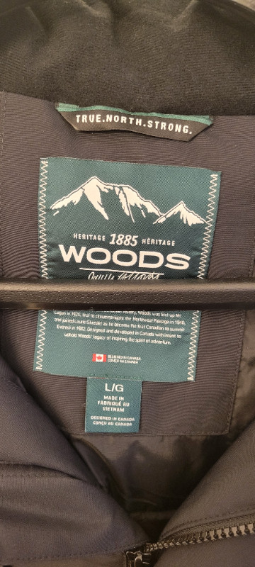 Woods Men's Winter Down Parka - Black (Size Large) in Men's in City of Toronto - Image 3