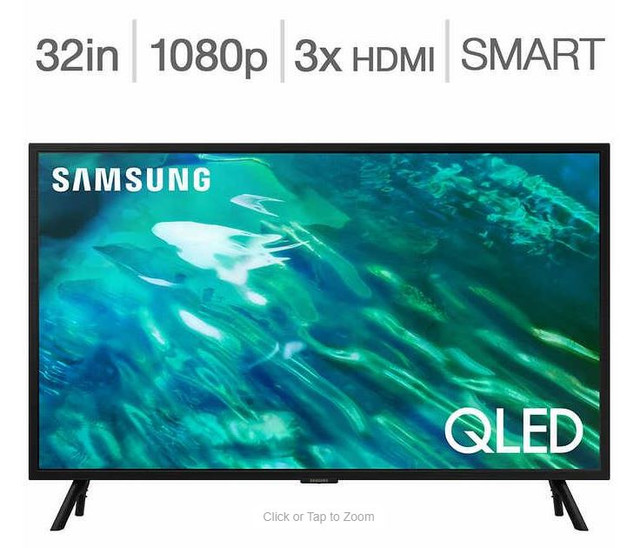 Télévision QLED 32'' QN32Q50AAFXZC 1080P HD Smart TV Samsung dans Téléviseurs  à Laval/Rive Nord