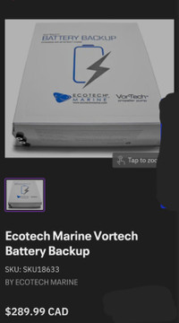 back up battery for Ecotech Marine VortechMP40