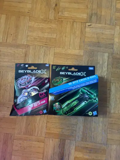 Takara Tomy Beyblade X Brush Fox and Bite Croc, View more