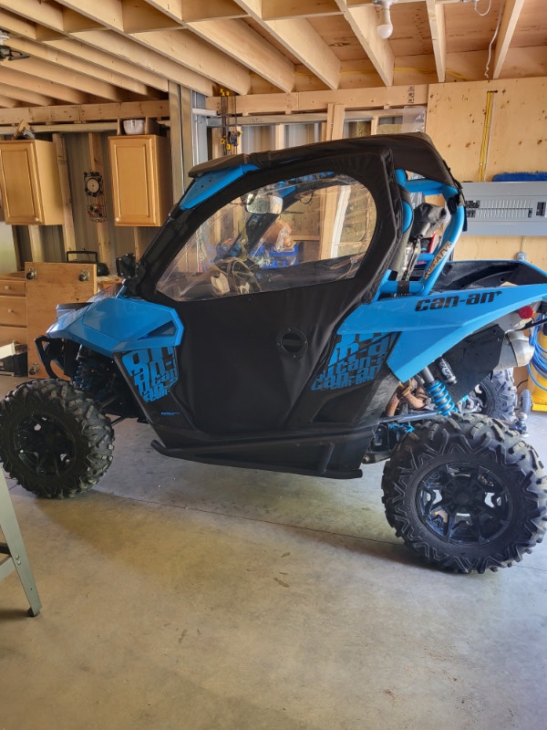 CanAm Maverick 1000R With Enclosed Cab and Snow Plow ATVs