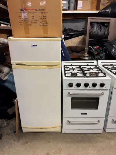 Propane Fridge and Propane Stove - White, View more
