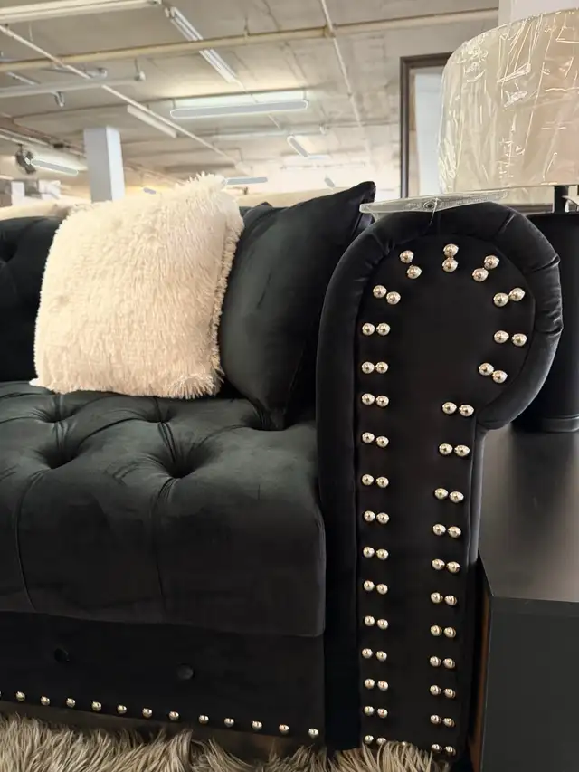 Modular sofa Royal Sofia 6247 (black, velvet)!!!63235066480257124