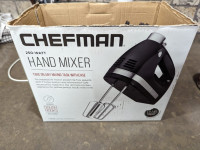 Like New Chefman 250-Watt Black Hand Mixer