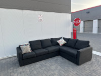 Free Delivery/ Grey Sectional corner Sofa Bed Couch Leons 