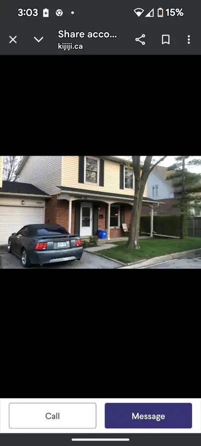 Female wanted to share a clean townhouse at Appleby and New Street in Burlington. parking, utilities...