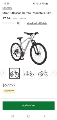 Brand new adult mountain bike size small