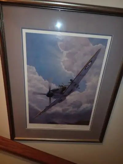 PARKER PICKERS - A really cool military plane limited edition (452/850) print pencil signed and penc...