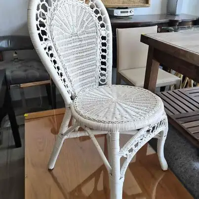like new late victorian wicker chair white62863285452931121