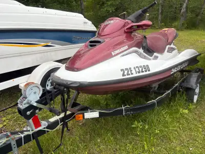 99 Seadoo Gtx 951cc rotax 3 seater with reverse Needs j pipe and starter bendix Very fast jet ski an...
