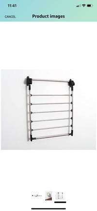 Indoor wall clothes drying rack 