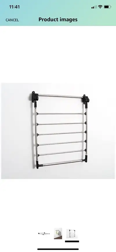Indoor wall clothes drying rack , View more