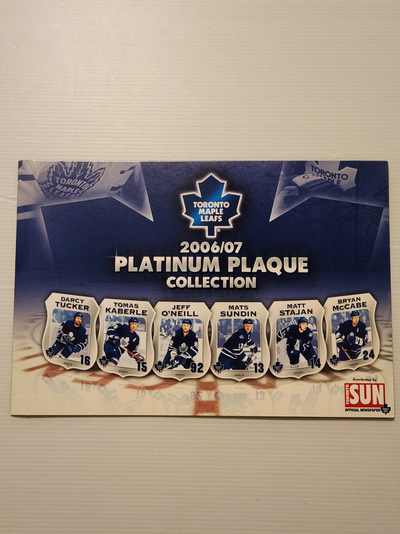 *** 2006-07 TORONTO MAPLE LEAFS NHL PLAQUE DISPLAY ALBUM - New! Plaque Album hold the 24 Plaque Set...
