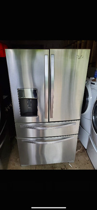 Whirlpool 36 w fridge bottom freezer ice water dispenser