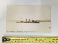 Rare WW1 RPPC Real Picture Post Card  Canada HMS Rainbow Cruiser
