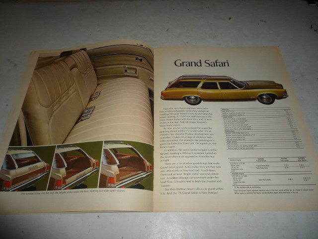 1971 PONTIAC STATION WAGONS SALES BROCHURE. CAN MAIL! in Arts & Collectibles in Belleville - Image 4