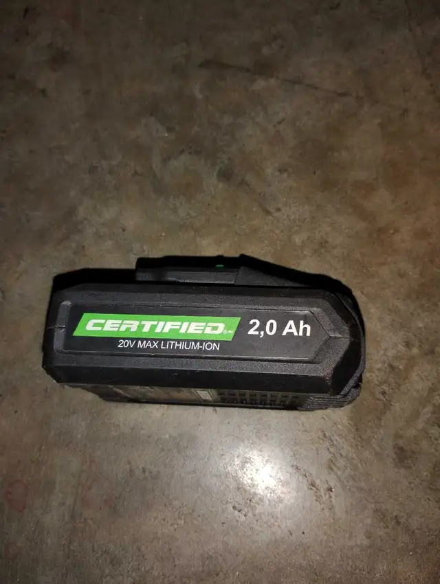 Certified 20V Max Lithium-Ion 2.0 Ah Battery