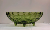 Vintage Footed Carnival Glass Bowls